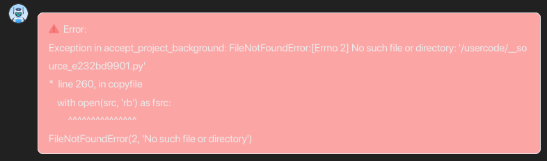 ChatLLM custom agents error ChatLLM custom agents error